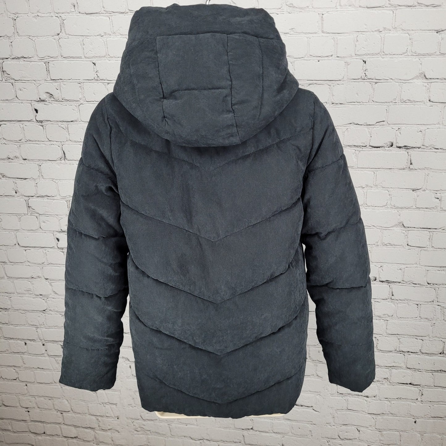 Abercrombie & Fitch Ultra Black Fleece Lined Insulated Hooded Jacket Size XS