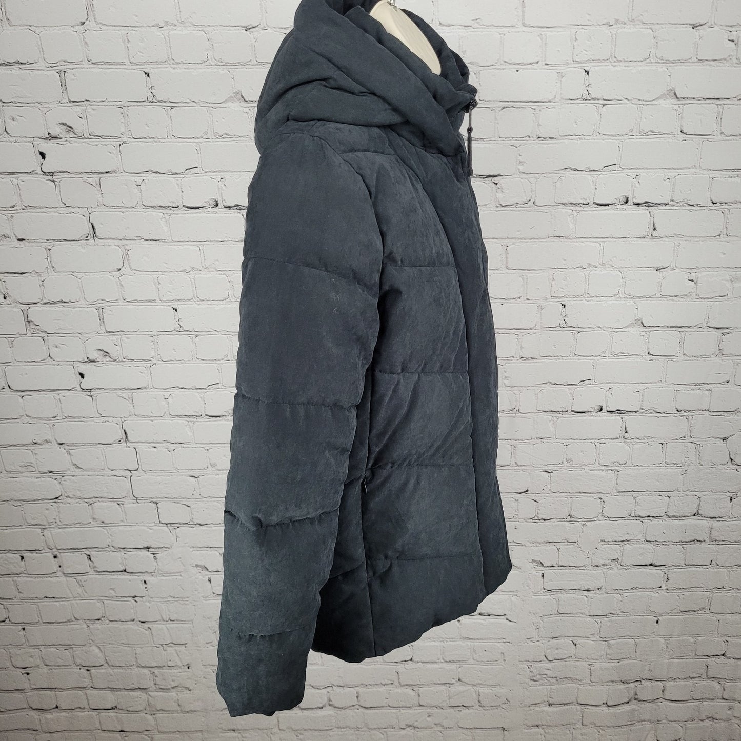 Abercrombie & Fitch Ultra Black Fleece Lined Insulated Hooded Jacket Size XS