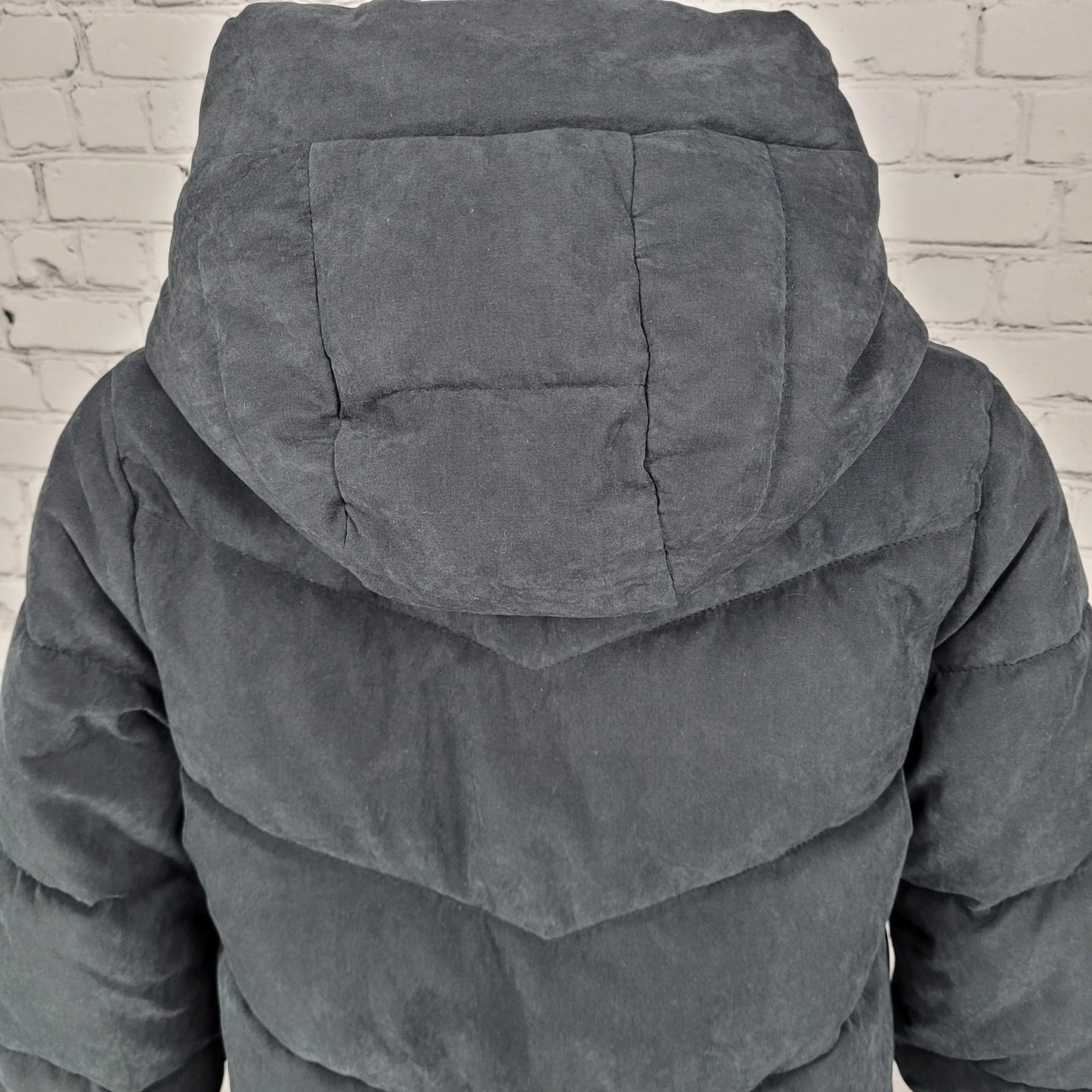 Abercrombie & Fitch Ultra Black Fleece Lined Insulated Hooded Jacket Size XS