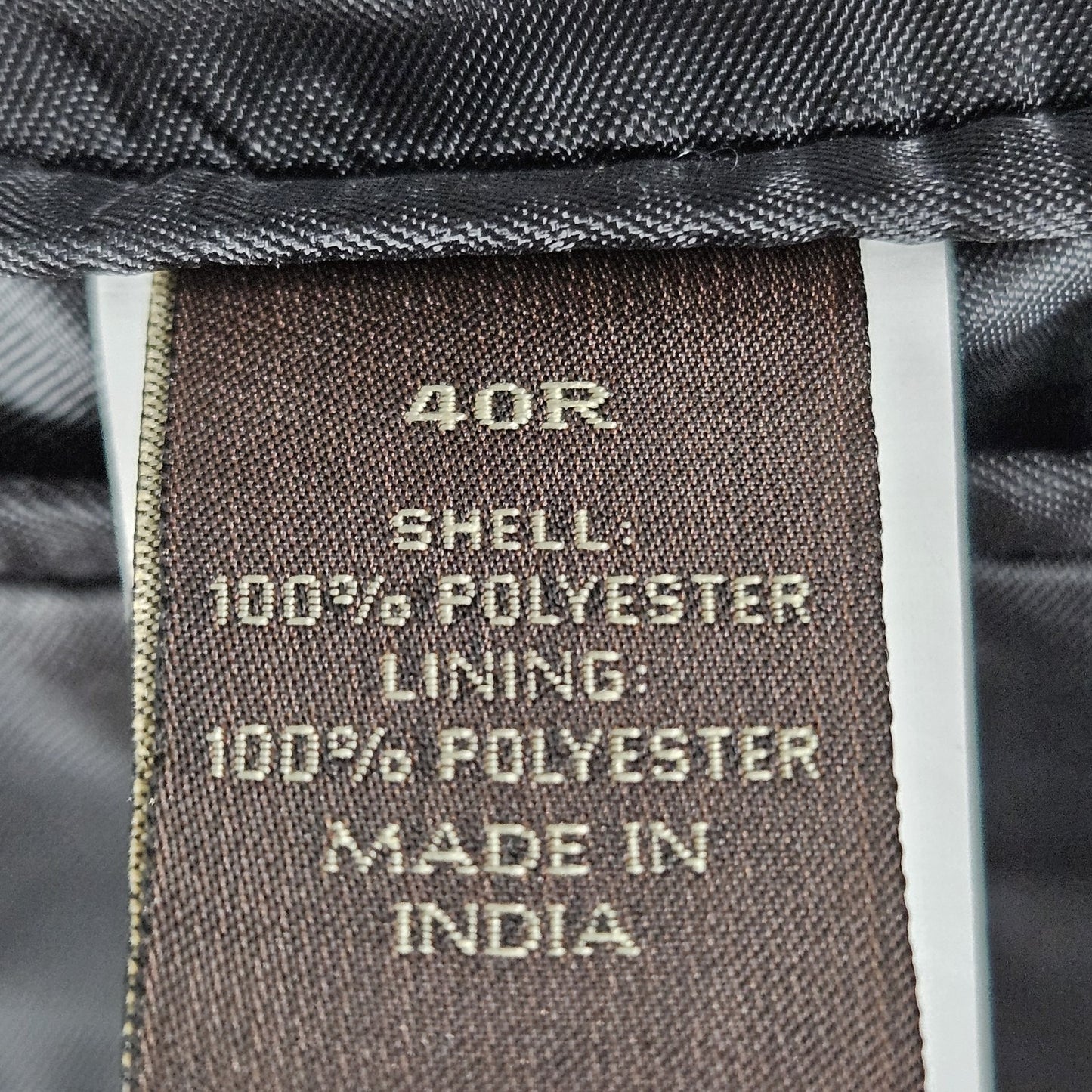 Tasso Elba Black Microfiber 2 Button Single Vented Notch Blazer Sport Coat 40R