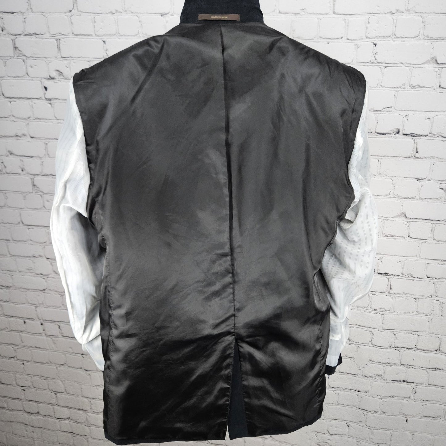 Tasso Elba Black Microfiber 2 Button Single Vented Notch Blazer Sport Coat 40R