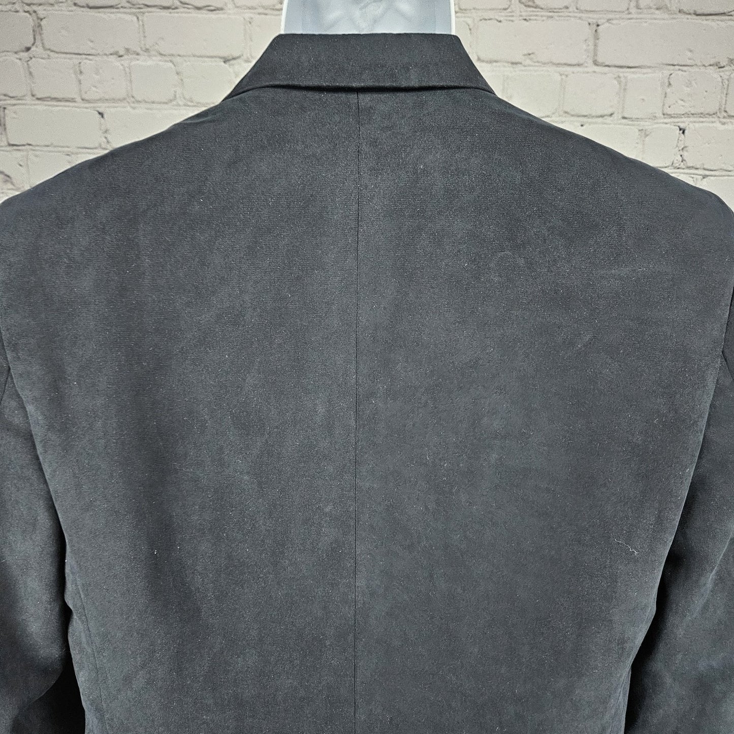 Tasso Elba Black Microfiber 2 Button Single Vented Notch Blazer Sport Coat 40R