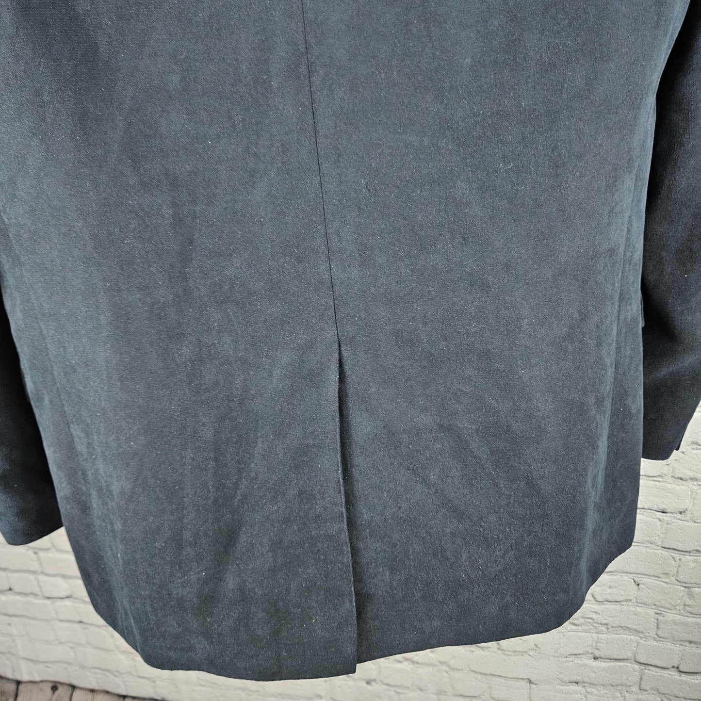 Tasso Elba Black Microfiber 2 Button Single Vented Notch Blazer Sport Coat 40R