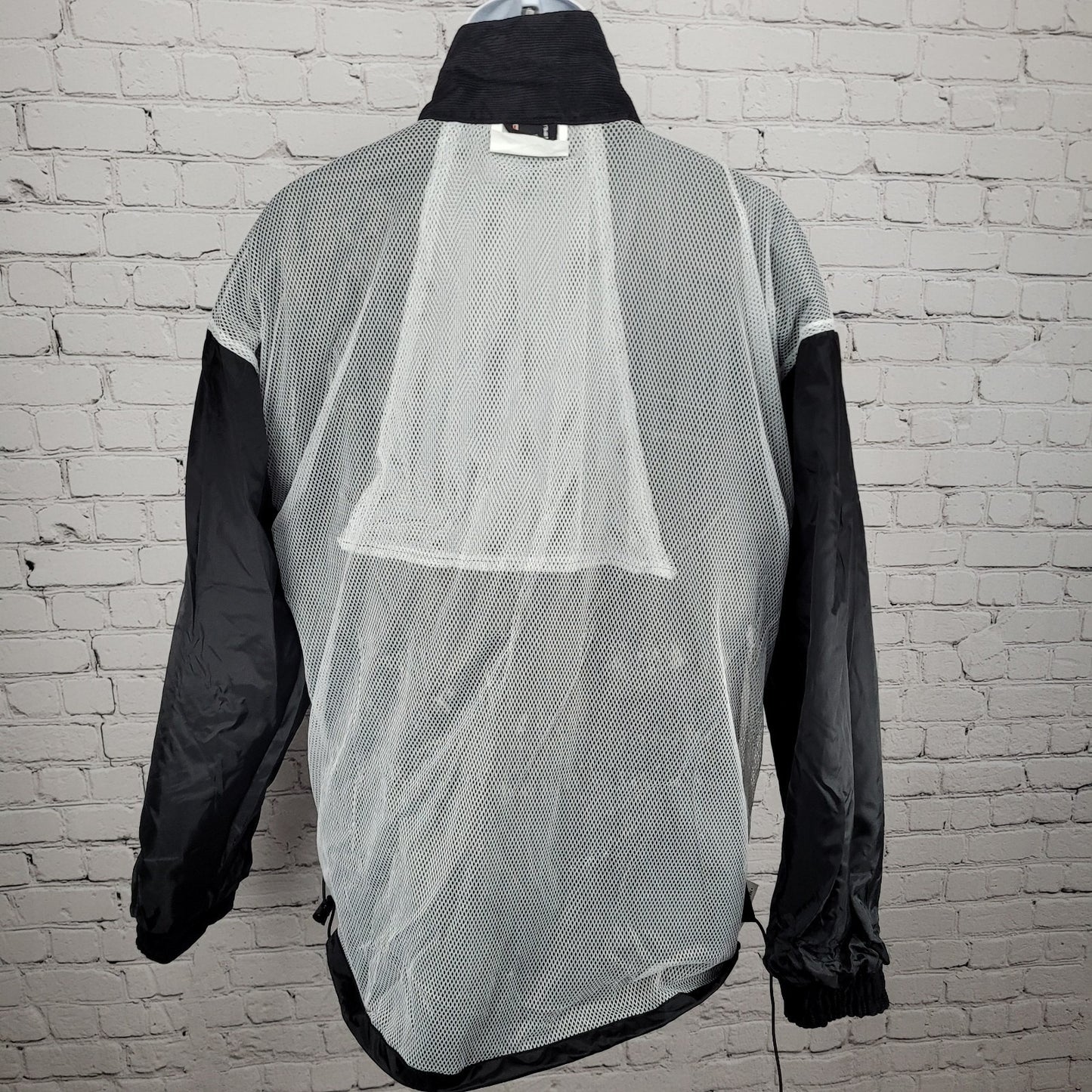 Tour Master Riding Apparel Black Coat 3M Scotchlite Reflective Rain Jacket L 44