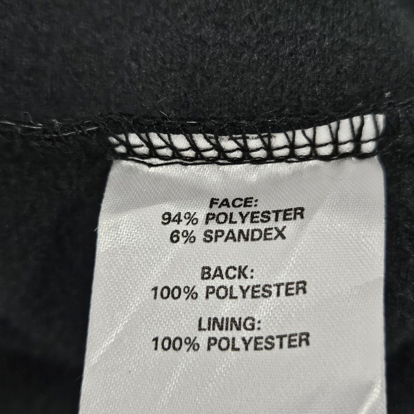 Sonic Black Fleece Lined Logo Employee Uniform Zip Pockets Jacket Medium M