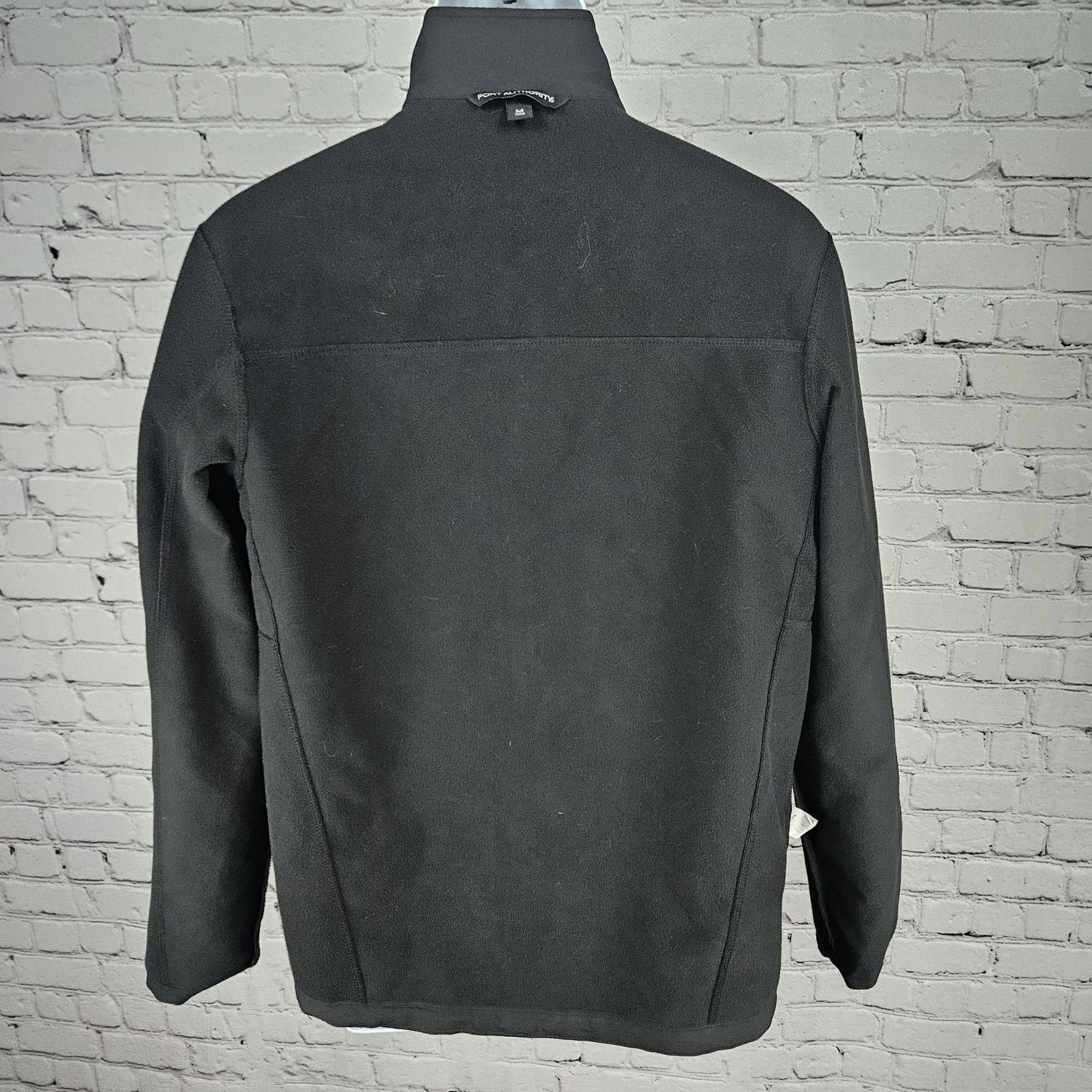Sonic Black Fleece Lined Logo Employee Uniform Zip Pockets Jacket Medium M