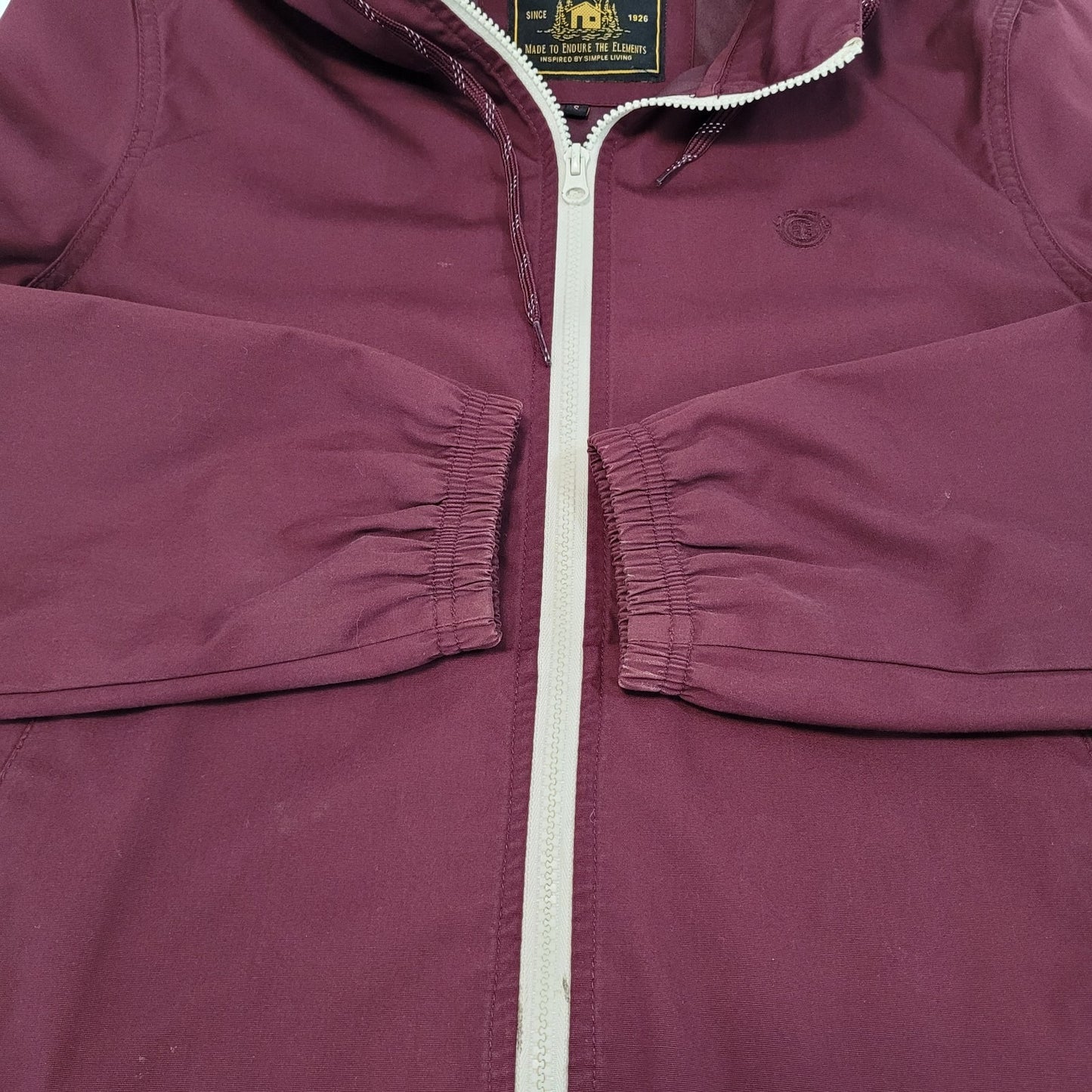 Element Wolfeboro Collection Deep Red Full Zip Hooded Jacket Size Small S