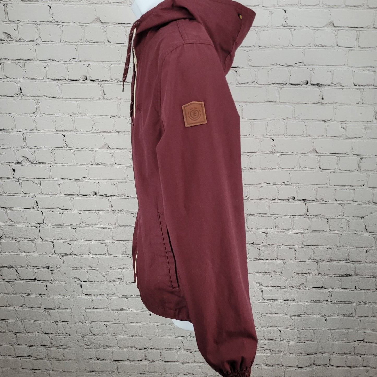 Element Wolfeboro Collection Deep Red Full Zip Hooded Jacket Size Small S