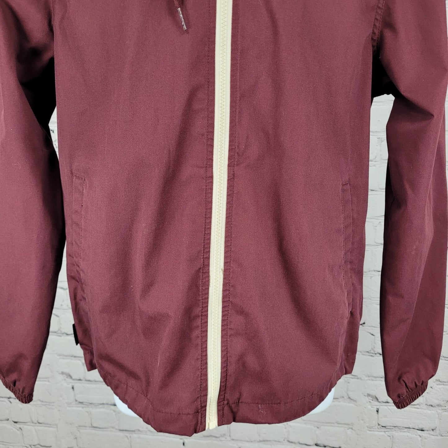 Element Wolfeboro Collection Deep Red Full Zip Hooded Jacket Size Small S