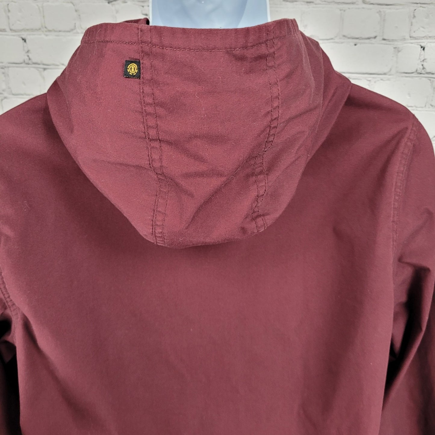 Element Wolfeboro Collection Deep Red Full Zip Hooded Jacket Size Small S