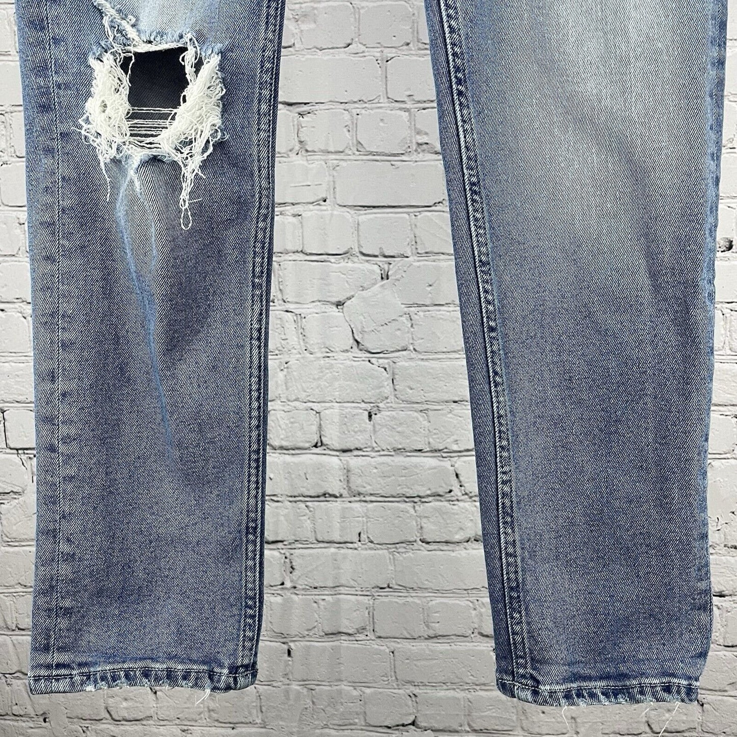 Vigoss Thompson Tomboy Distressed High Rise Medium Wash Skinny Jeans 31 (31x27)