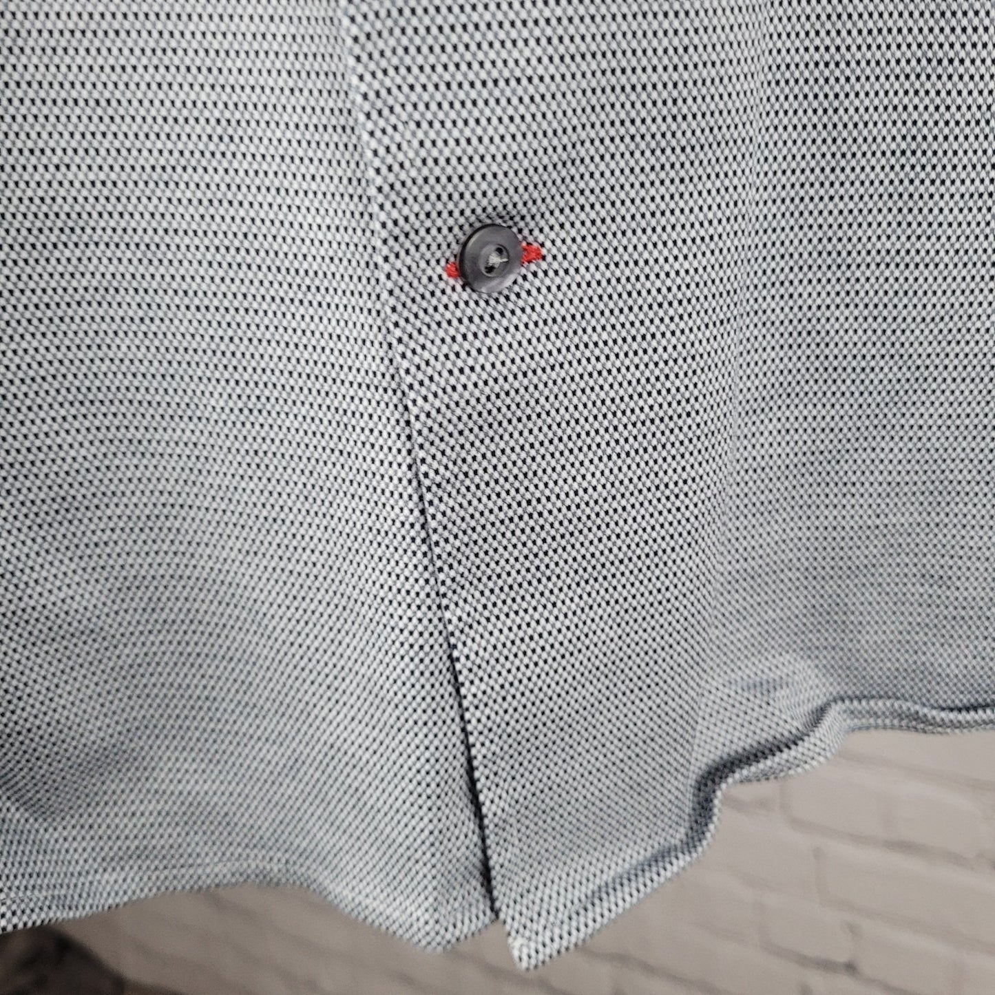 Cremieux Black Grey 100% Cotton Button Up Long Sleeve Dress Shirt Large L