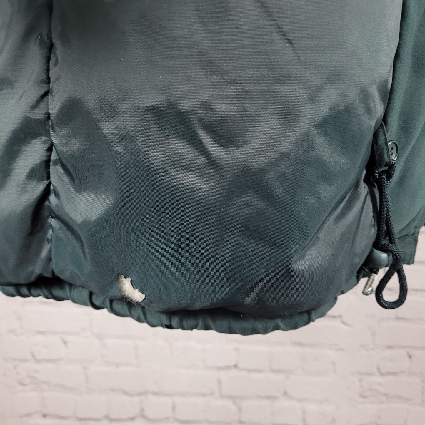 Forecaster Of Boston Green Insulated Removable Fur Trim Hood Zip Jacket Size XS