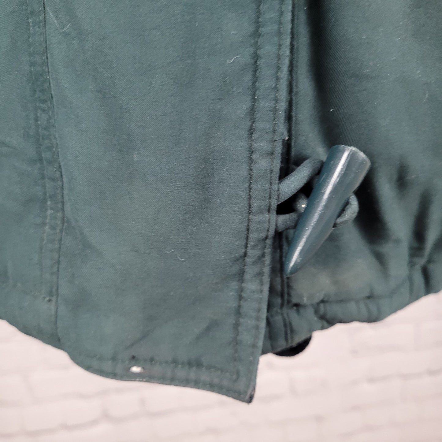 Forecaster Of Boston Green Insulated Removable Fur Trim Hood Zip Jacket Size XS