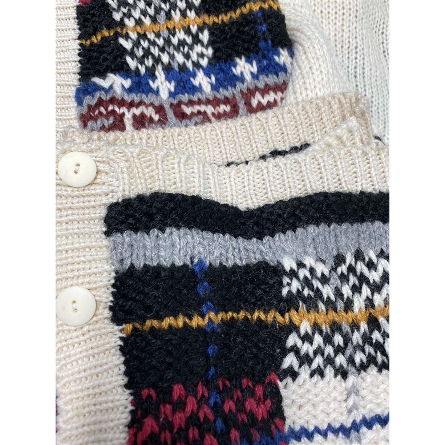 Vintage NWT A Little Extra Spice Womens Knit Sweater Button Up V Neck 24W/ 44
