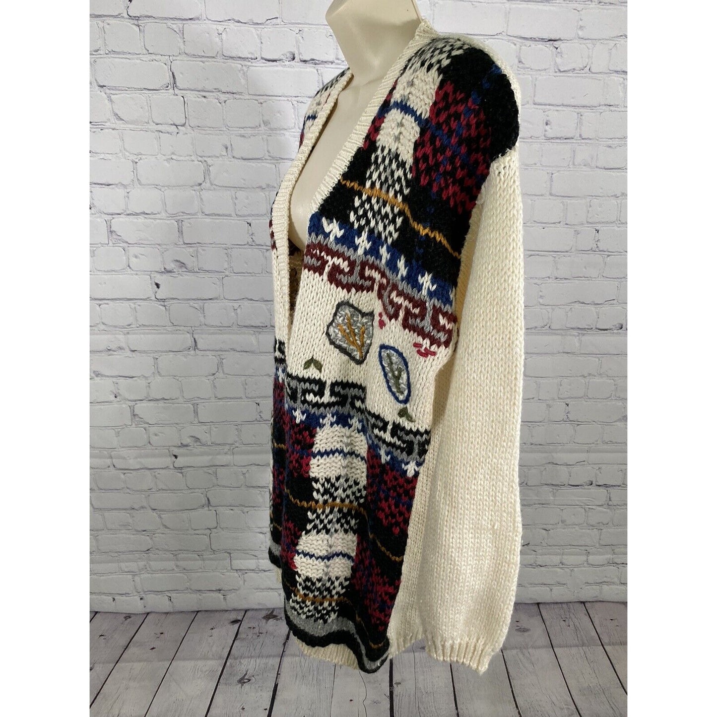 Vintage NWT A Little Extra Spice Womens Knit Sweater Button Up V Neck 24W/ 44