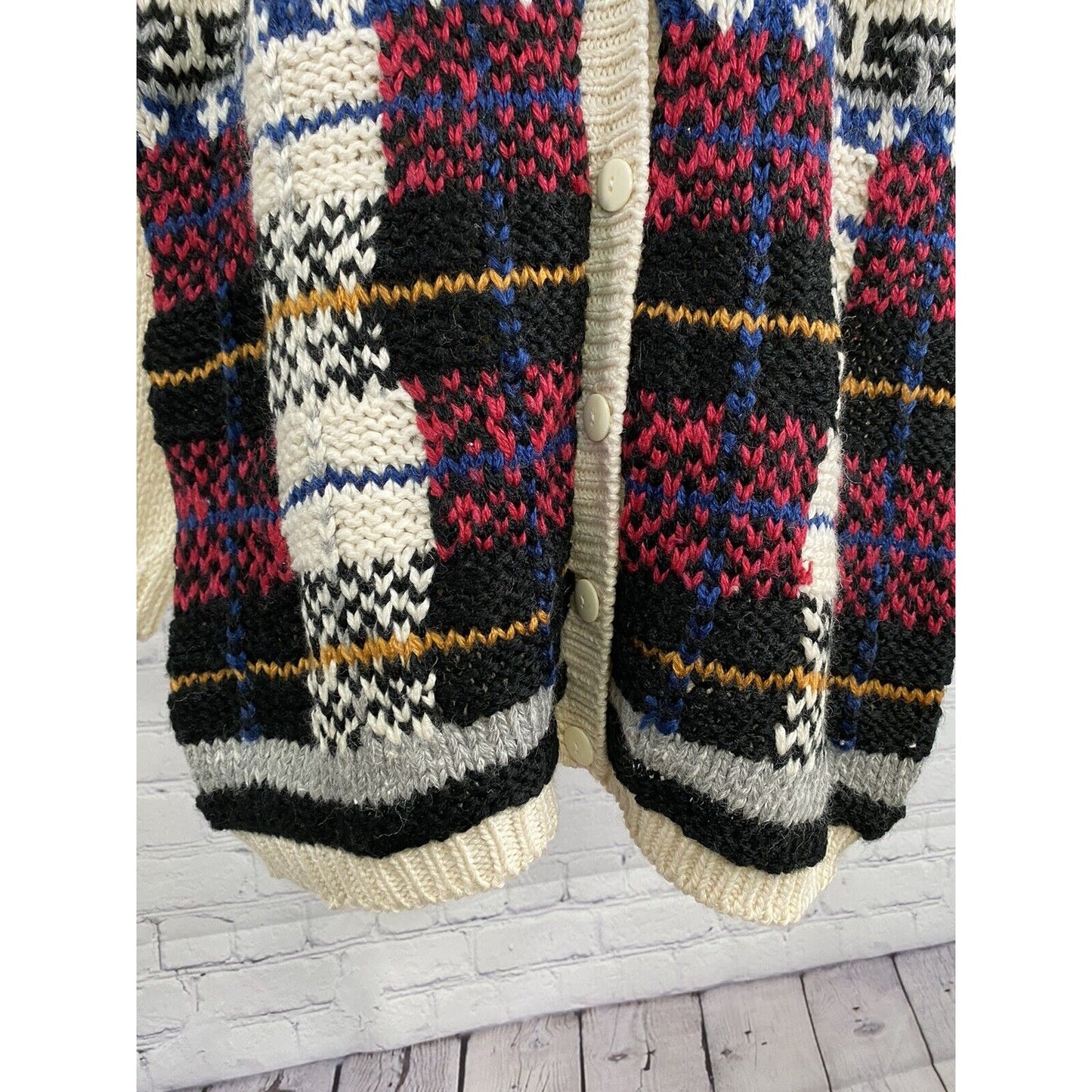 Vintage NWT A Little Extra Spice Womens Knit Sweater Button Up V Neck 24W/ 44