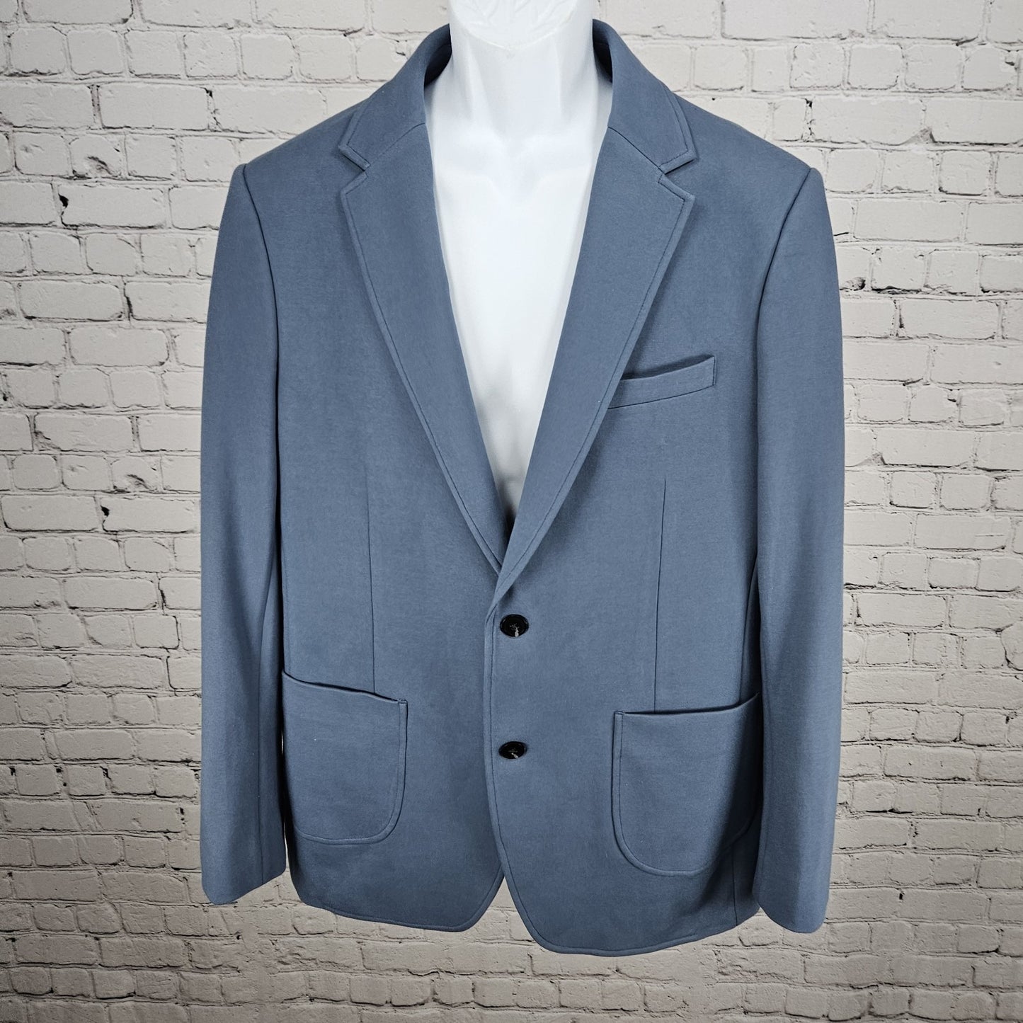 Artefact Bering Sea Blue 2 Button Single Vented Notch Blazer Sport Coat Large L