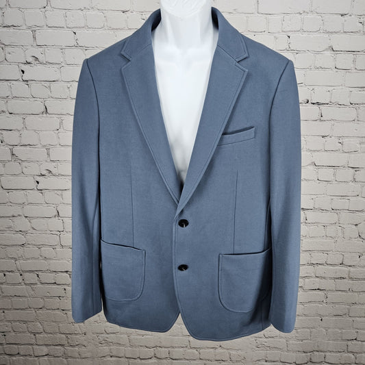Artefact Bering Sea Blue 2 Button Single Vented Notch Blazer Sport Coat Large L