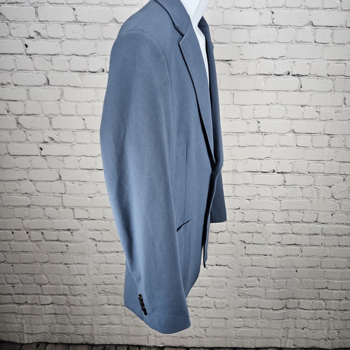 Artefact Bering Sea Blue 2 Button Single Vented Notch Blazer Sport Coat Large L