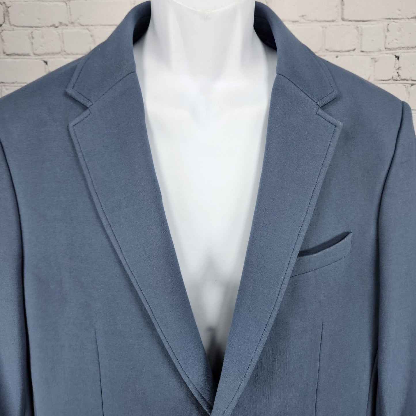 Artefact Bering Sea Blue 2 Button Single Vented Notch Blazer Sport Coat Large L