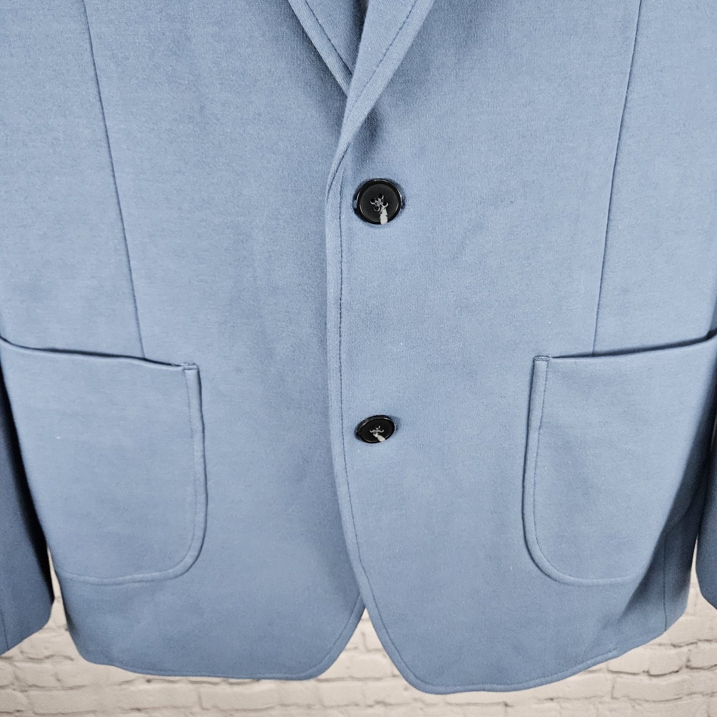 Artefact Bering Sea Blue 2 Button Single Vented Notch Blazer Sport Coat Large L