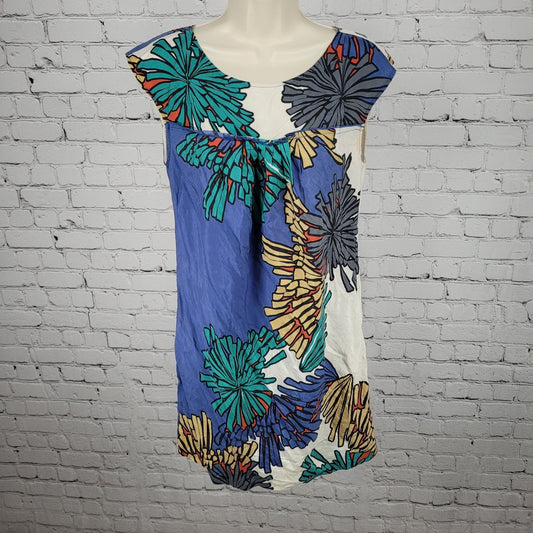 Laundry By Shelli Segal Multicolor 100% Silk Lightweight Dress Size 6