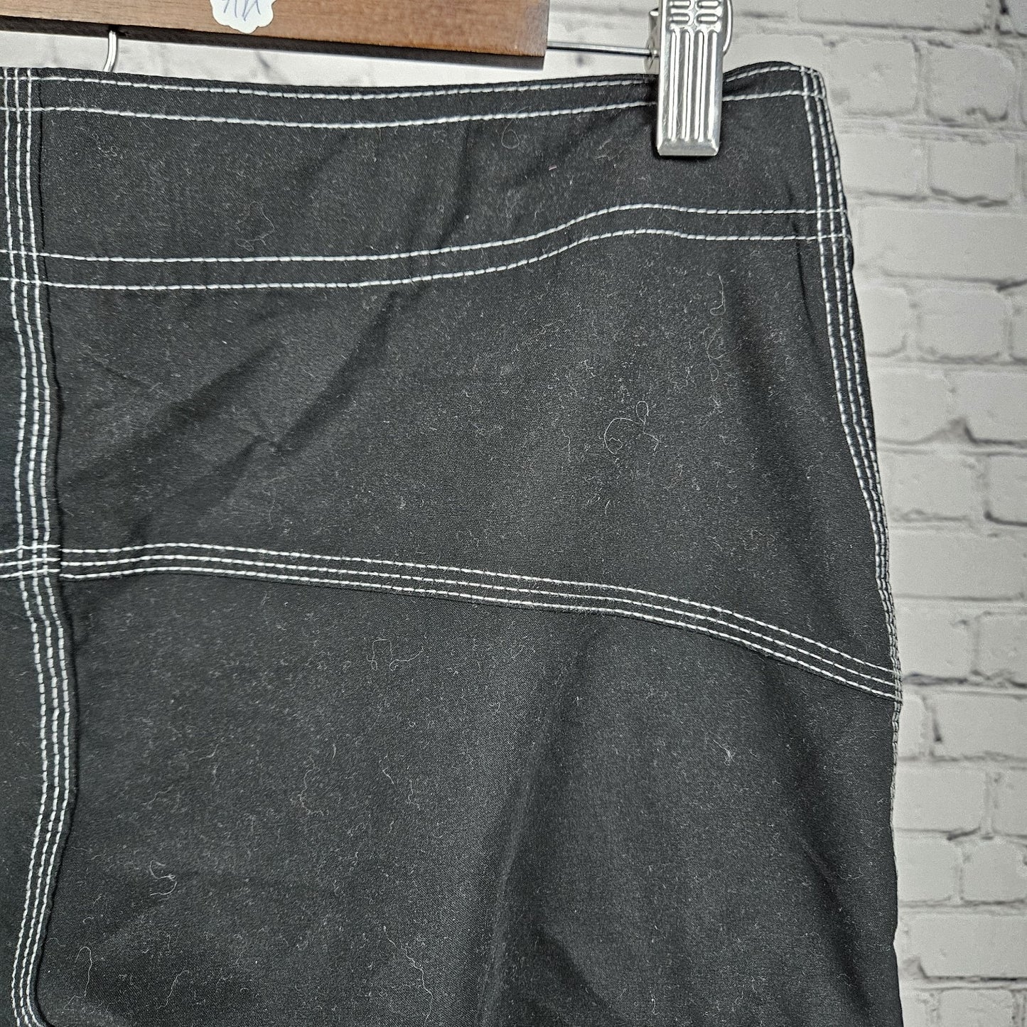 NWT Hurley Black 22" Length Cargo Pocket Drawstring Board Shorts Swim Trunks 30