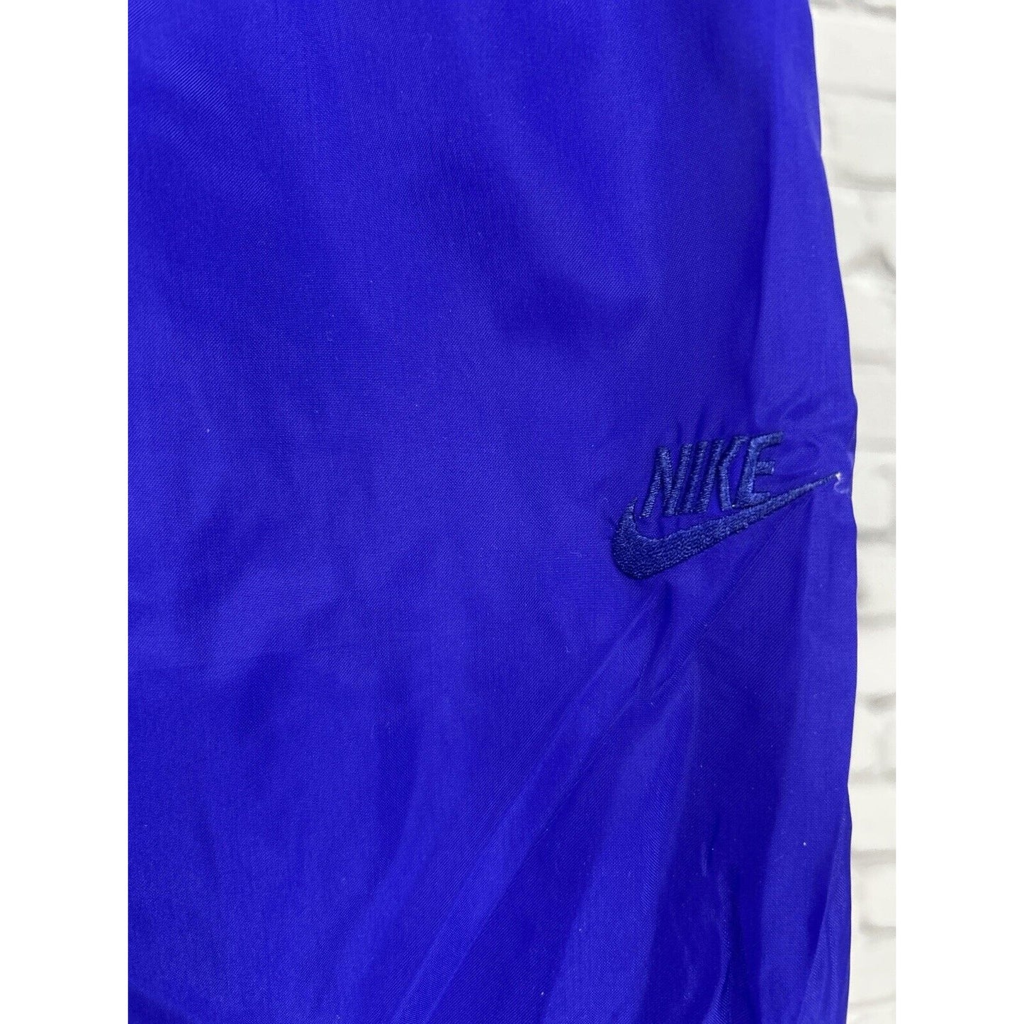 VTG Nike Purple Elastic Waist Ankle Zip Athletic Windbreaker Pants Size 14