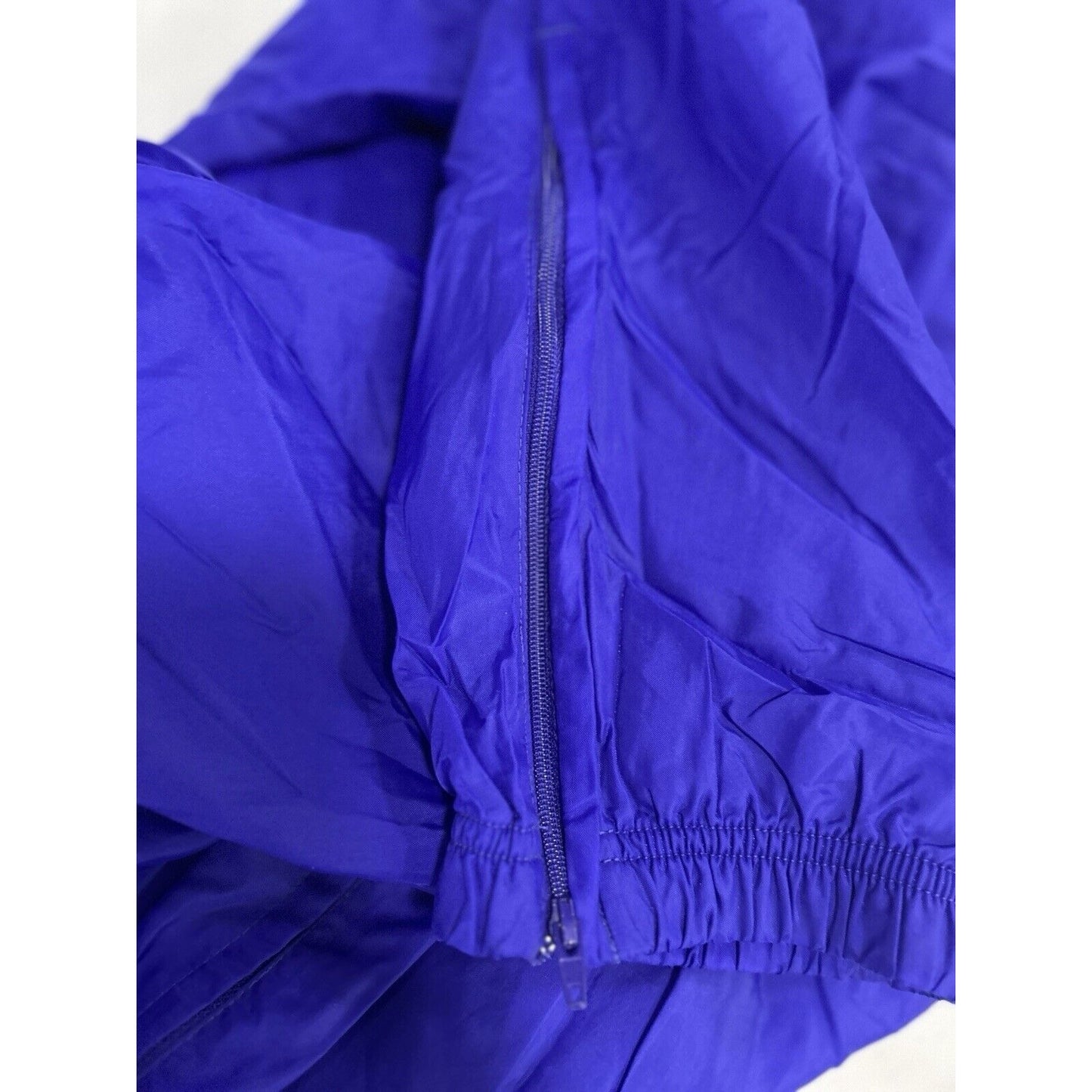 VTG Nike Purple Elastic Waist Ankle Zip Athletic Windbreaker Pants Size 14