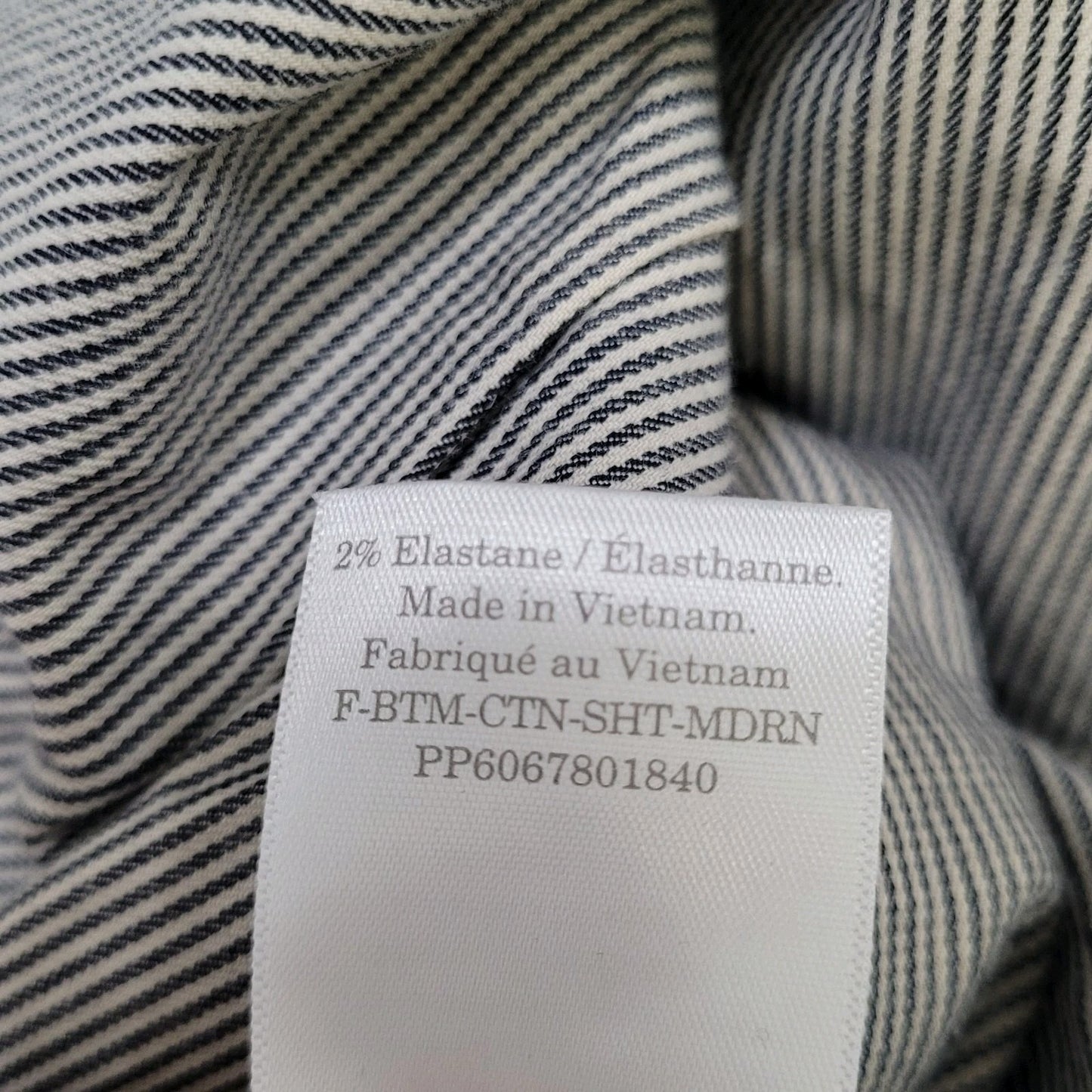 Everlane Black White Organic Cotton Striped High Rise Shorts Large L (30x5)