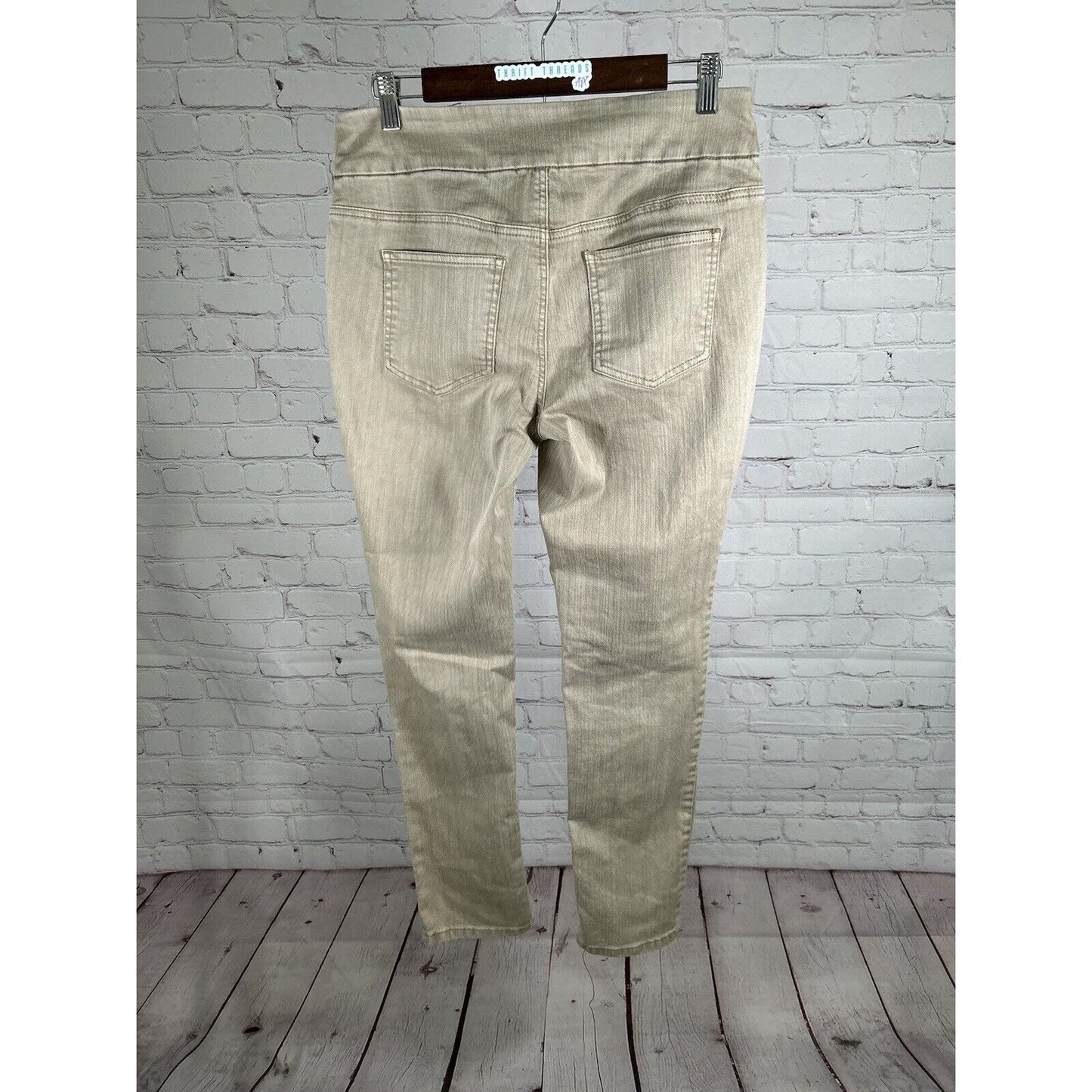 Chico’s Light Brown Pull On Skinny Leg High Rise Women’s Jeggings Sz 8 (32 x 29)