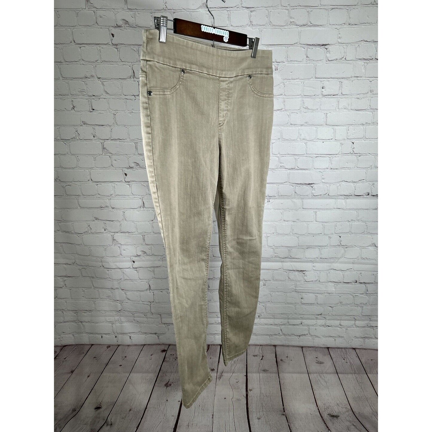 Chico’s Light Brown Pull On Skinny Leg High Rise Women’s Jeggings Sz 8 (32 x 29)