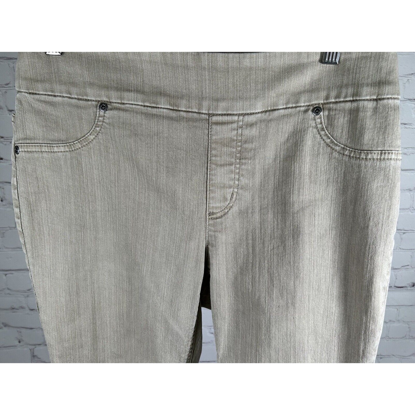 Chico’s Light Brown Pull On Skinny Leg High Rise Women’s Jeggings Sz 8 (32 x 29)