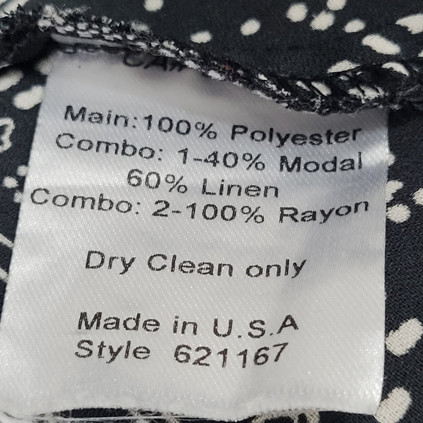 Ivy Jane Black White Linen Blend Elephant Floral Boho Blouse Tunic Top USA M/L