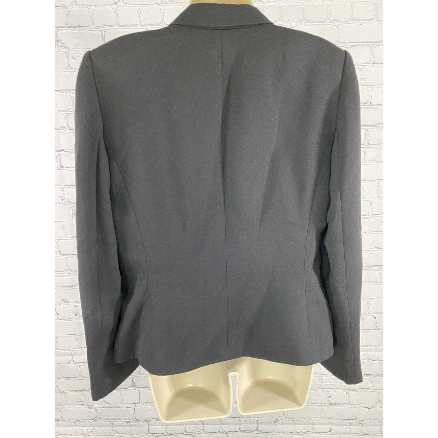 Tahari Arthur S Levine Black 3 Button Peak Lapel Blazer Jacket Women’s Size 12
