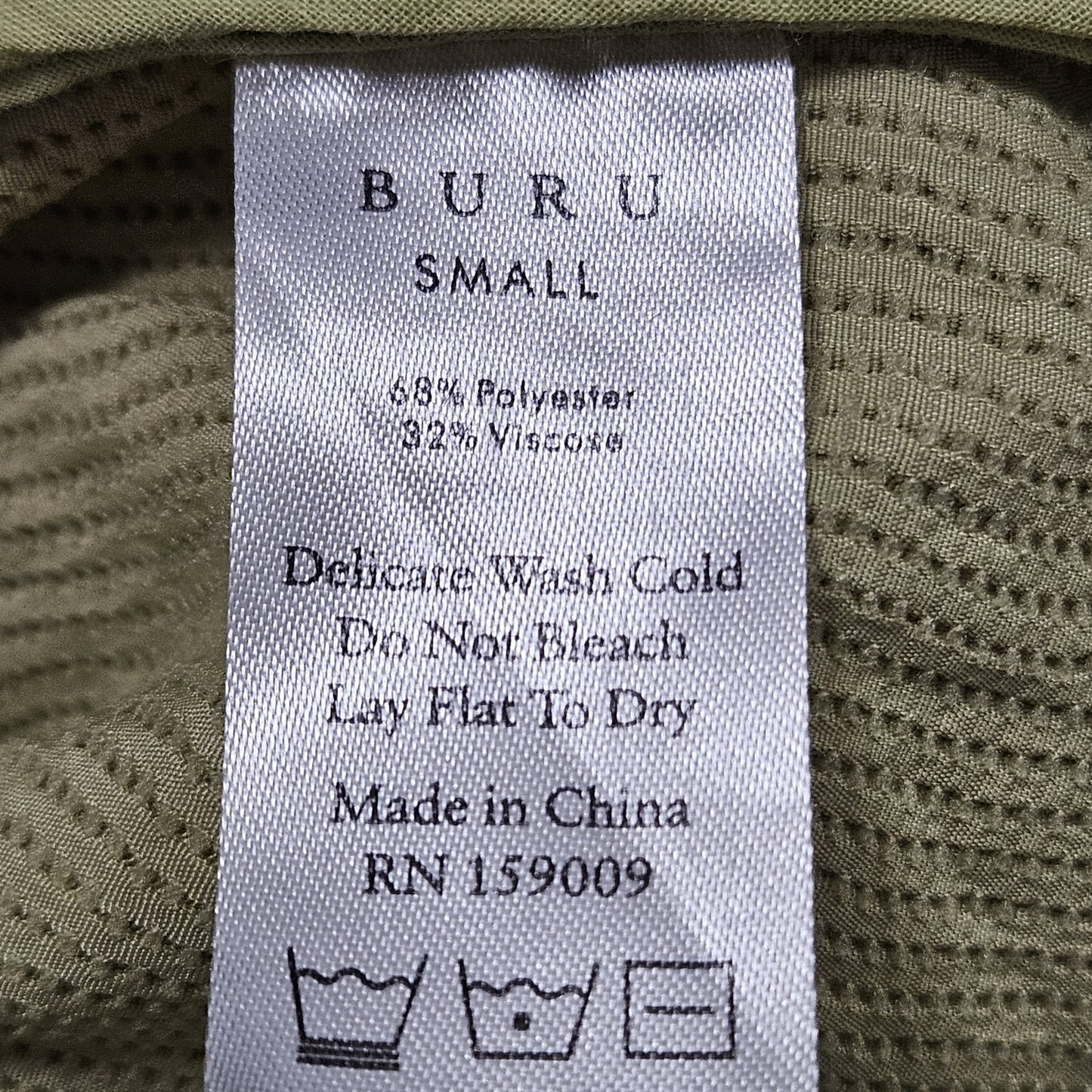 Buru Green Textured Braided Belt Sleeveless Zip Mock Neck Midi Dress Small S