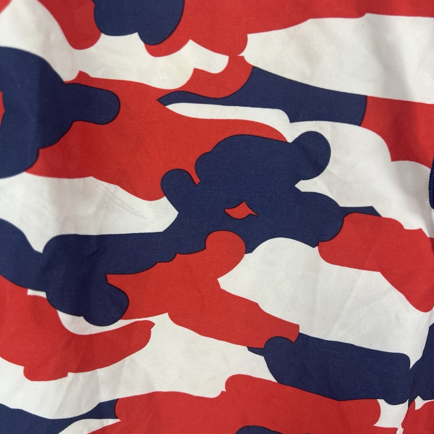 The Chive Red White Blue KCCO 4 Way Stretch Unlined Swim Trunks Board Shorts 32