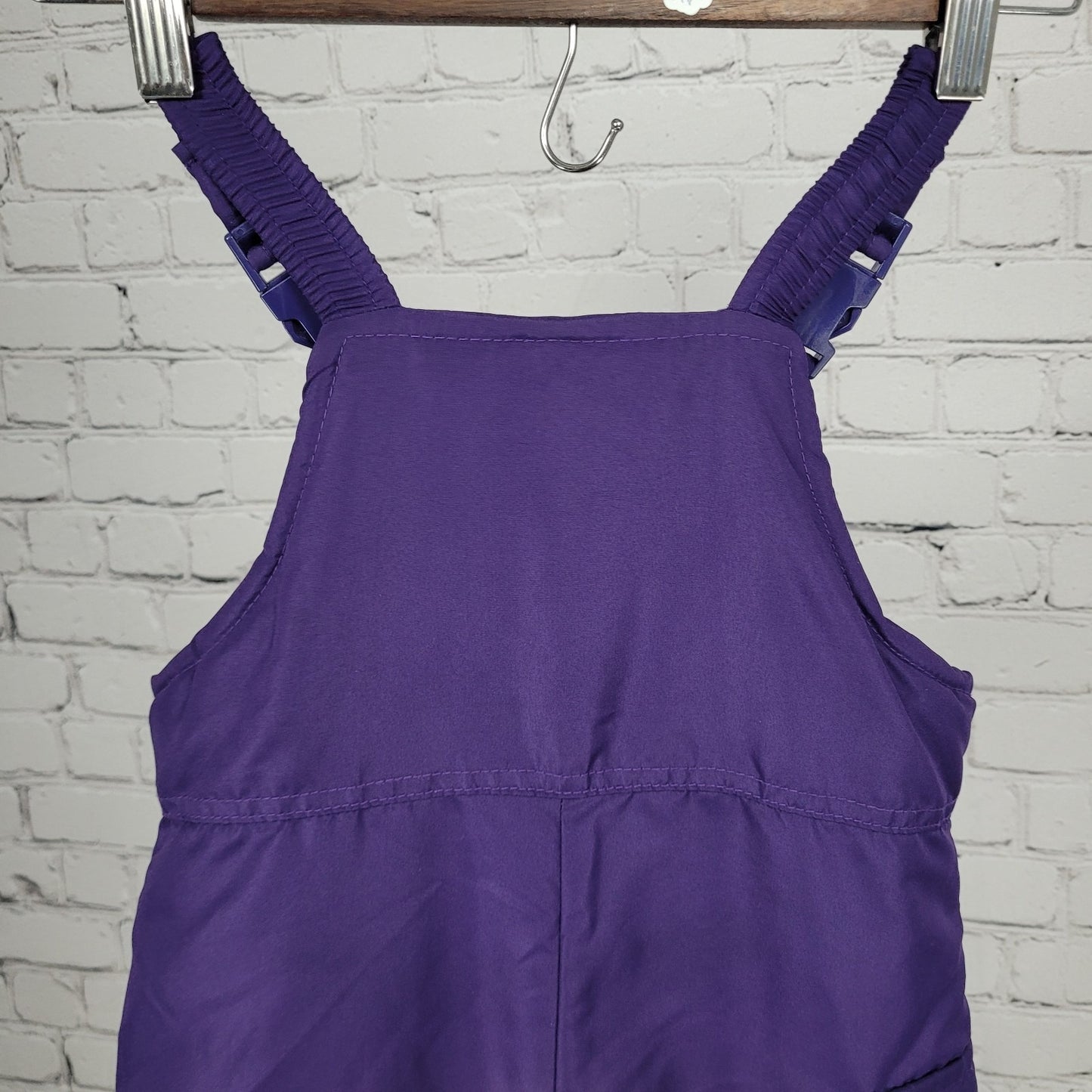 London Fog Purple Insulated Padded Adjustable Strap Zip Cargo Pocket Snow Bib 3T