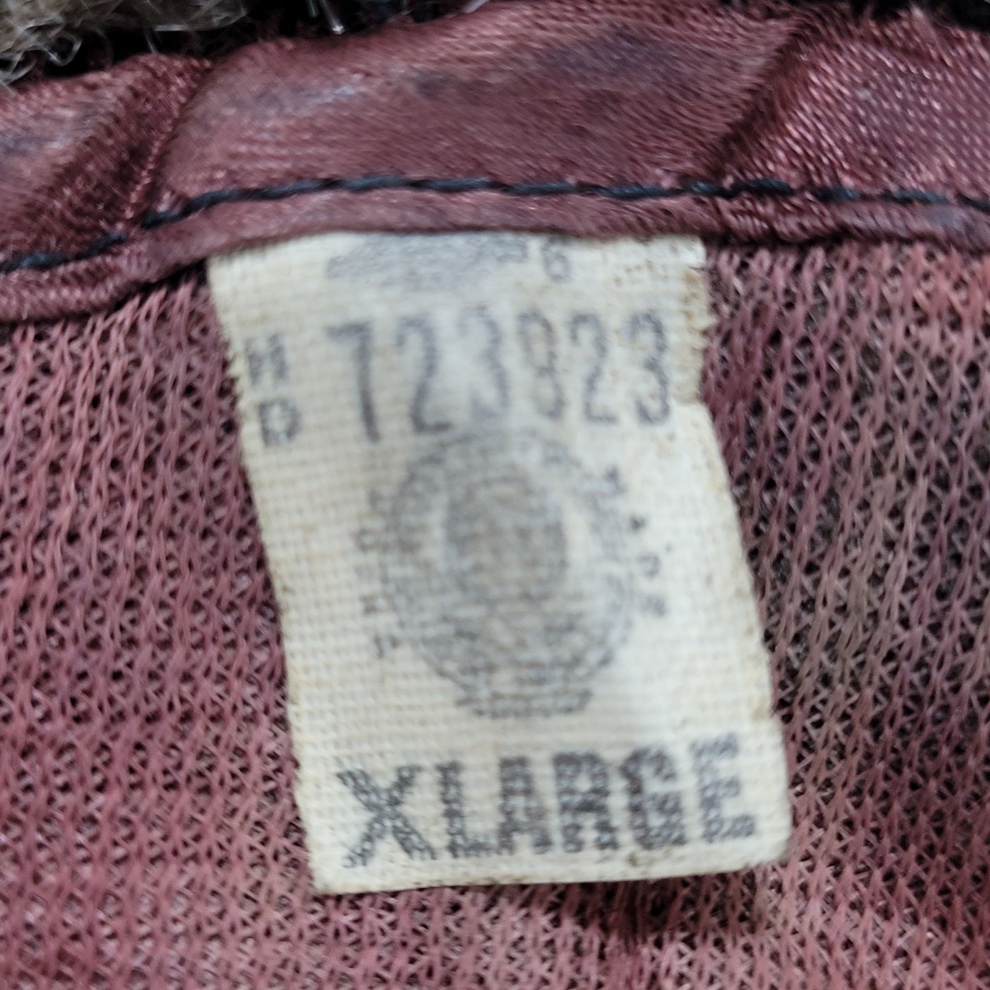 VTG Union Made Brown Faux Fur Bavarian Cap Alps Quilted Liner Winter Hat  XL