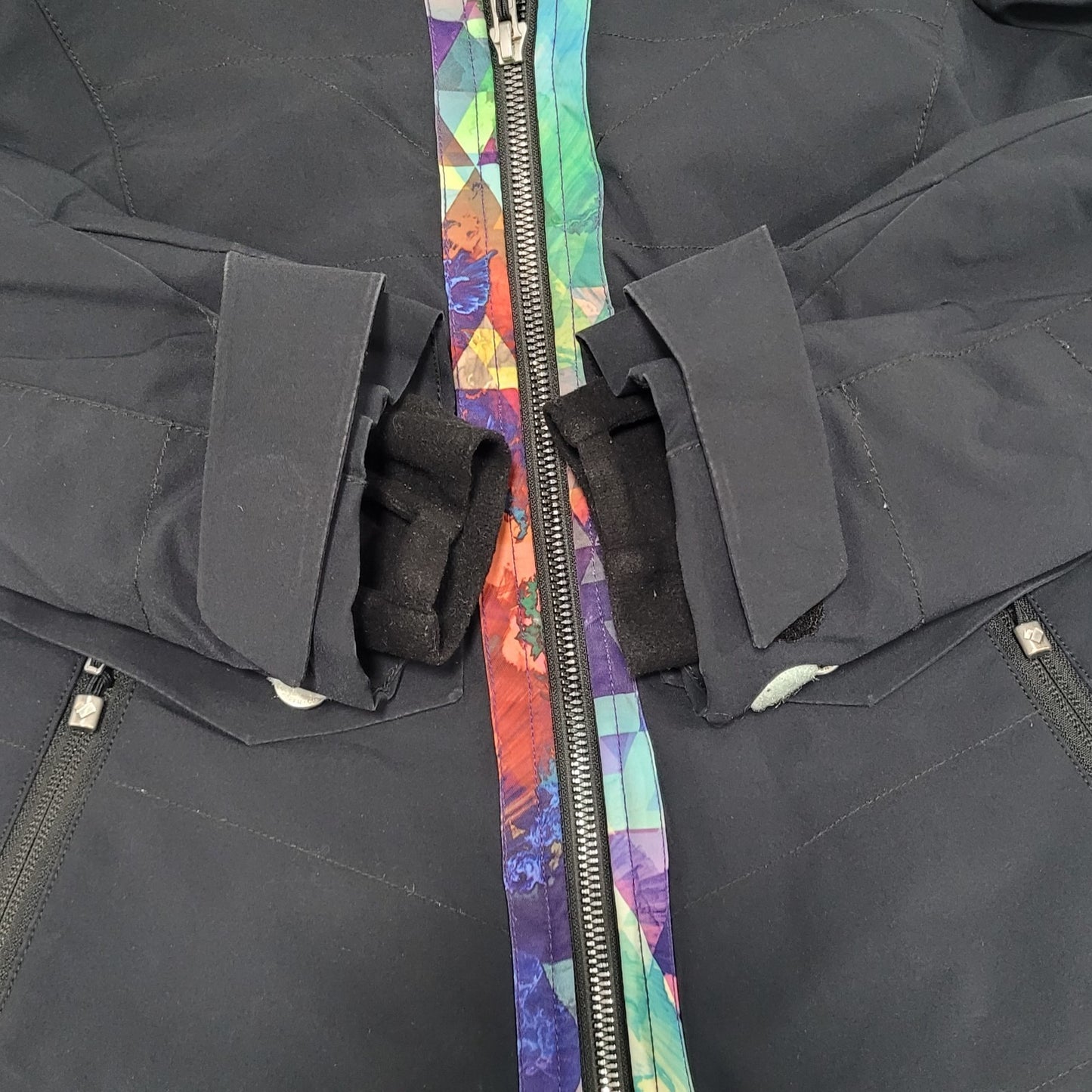 Obermeyer Black Insulated Removable Hood Zip Jacket Teen Girls Small S (8)