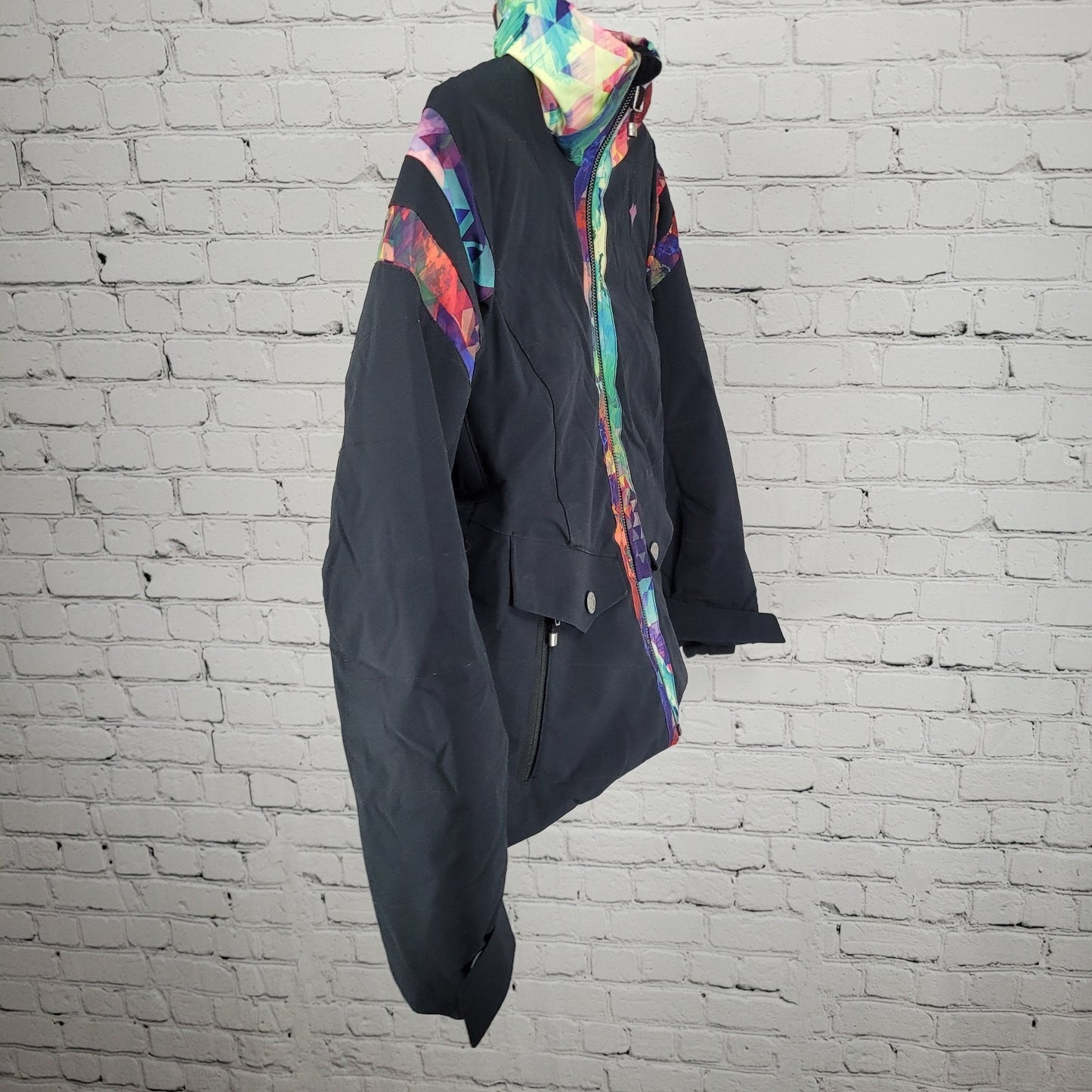 Obermeyer Black Insulated Removable Hood Zip Jacket Teen Girls Small S (8)