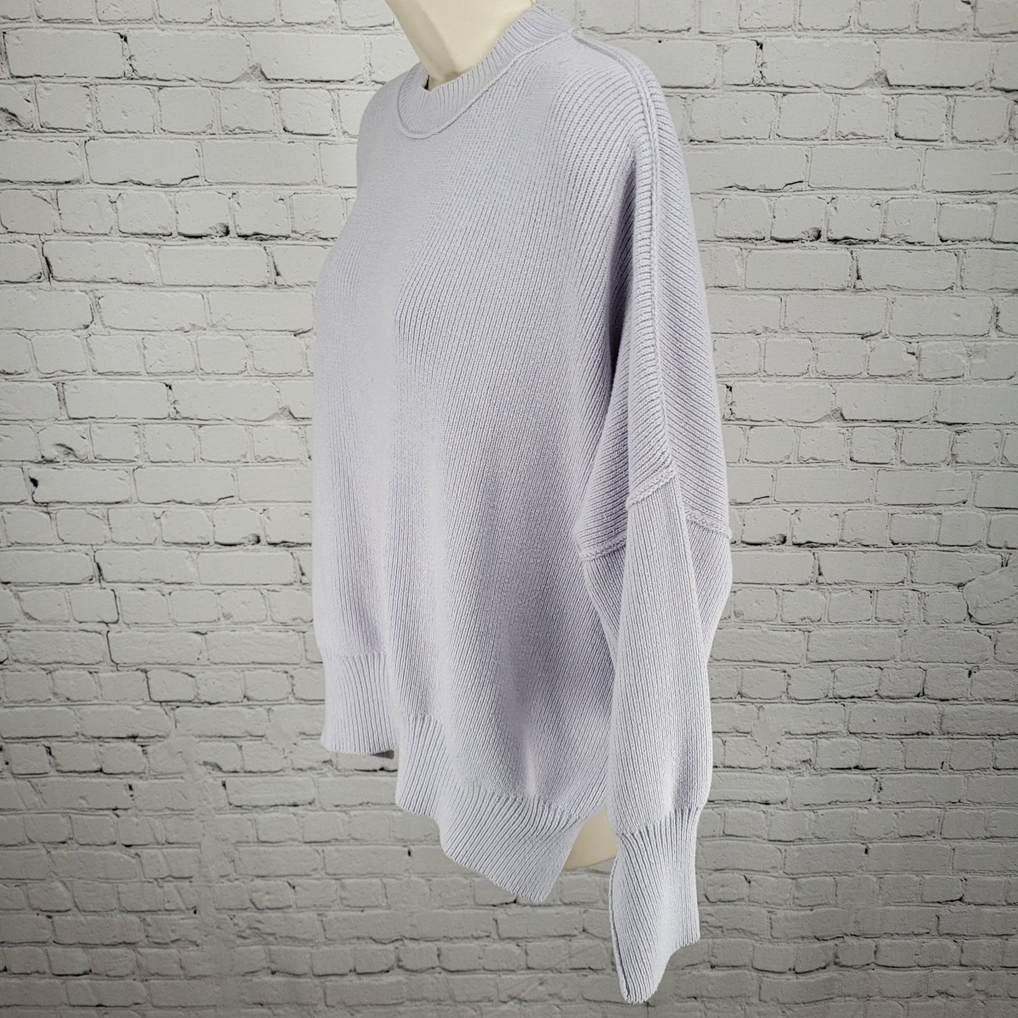 Free People Purple Oversized Boxy Dolman Long Sleeve Pullover Sweater Size XS