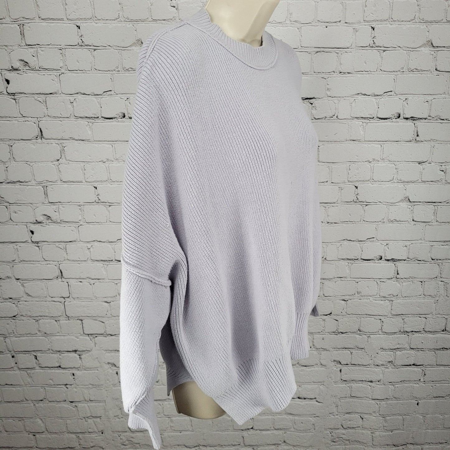 Free People Purple Oversized Boxy Dolman Long Sleeve Pullover Sweater Size XS