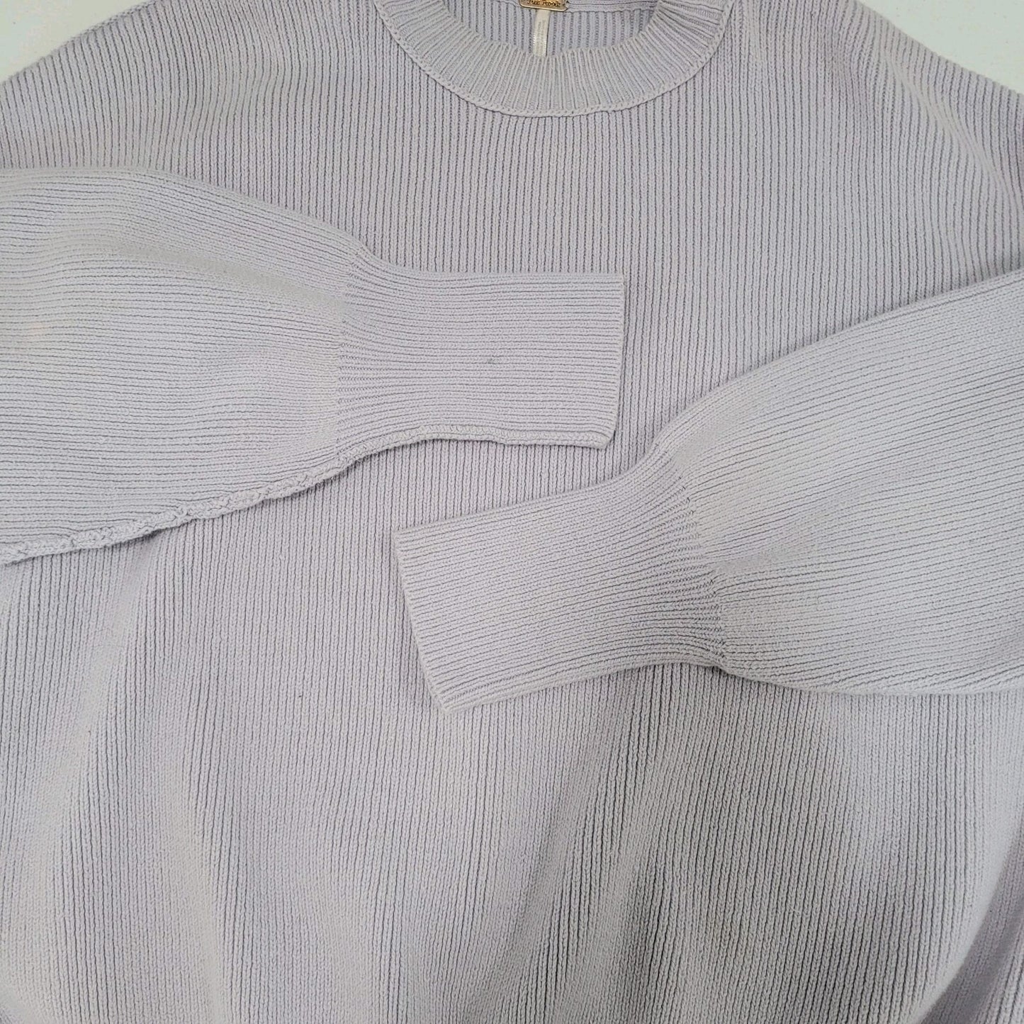 Free People Purple Oversized Boxy Dolman Long Sleeve Pullover Sweater Size XS