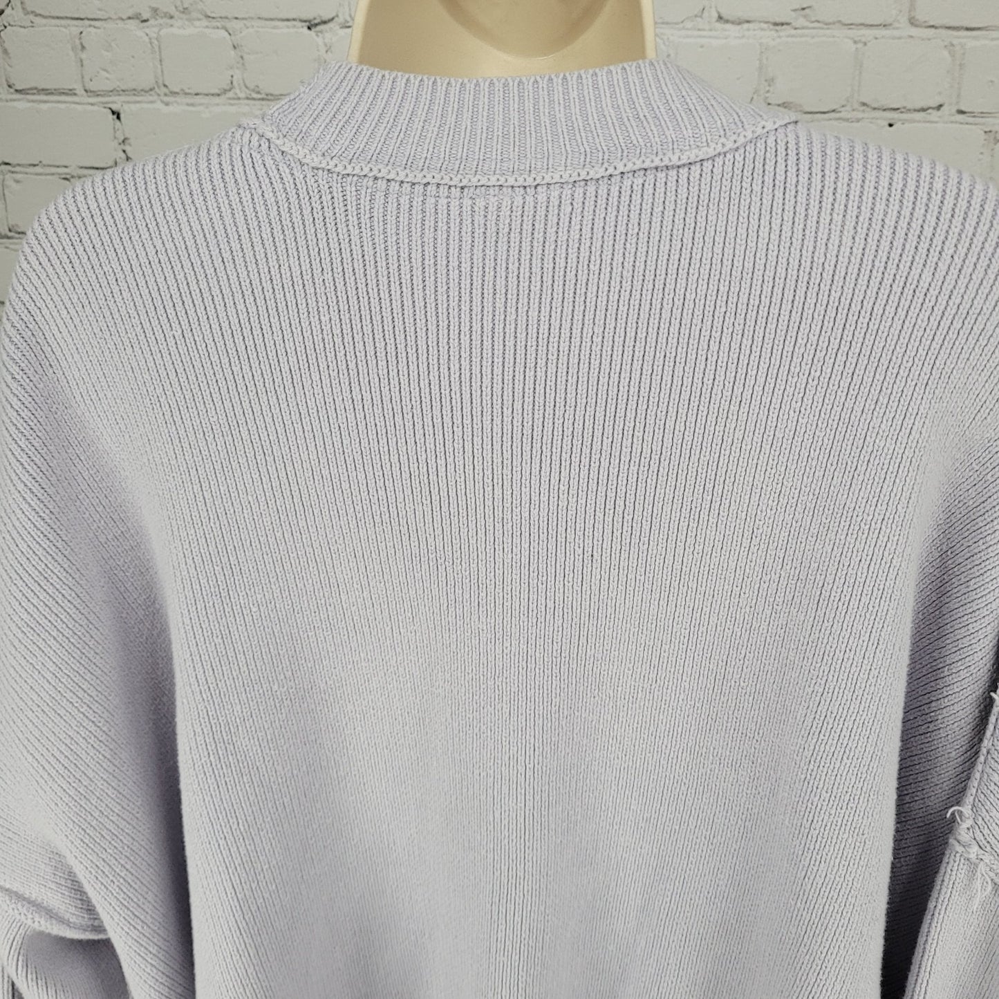 Free People Purple Oversized Boxy Dolman Long Sleeve Pullover Sweater Size XS