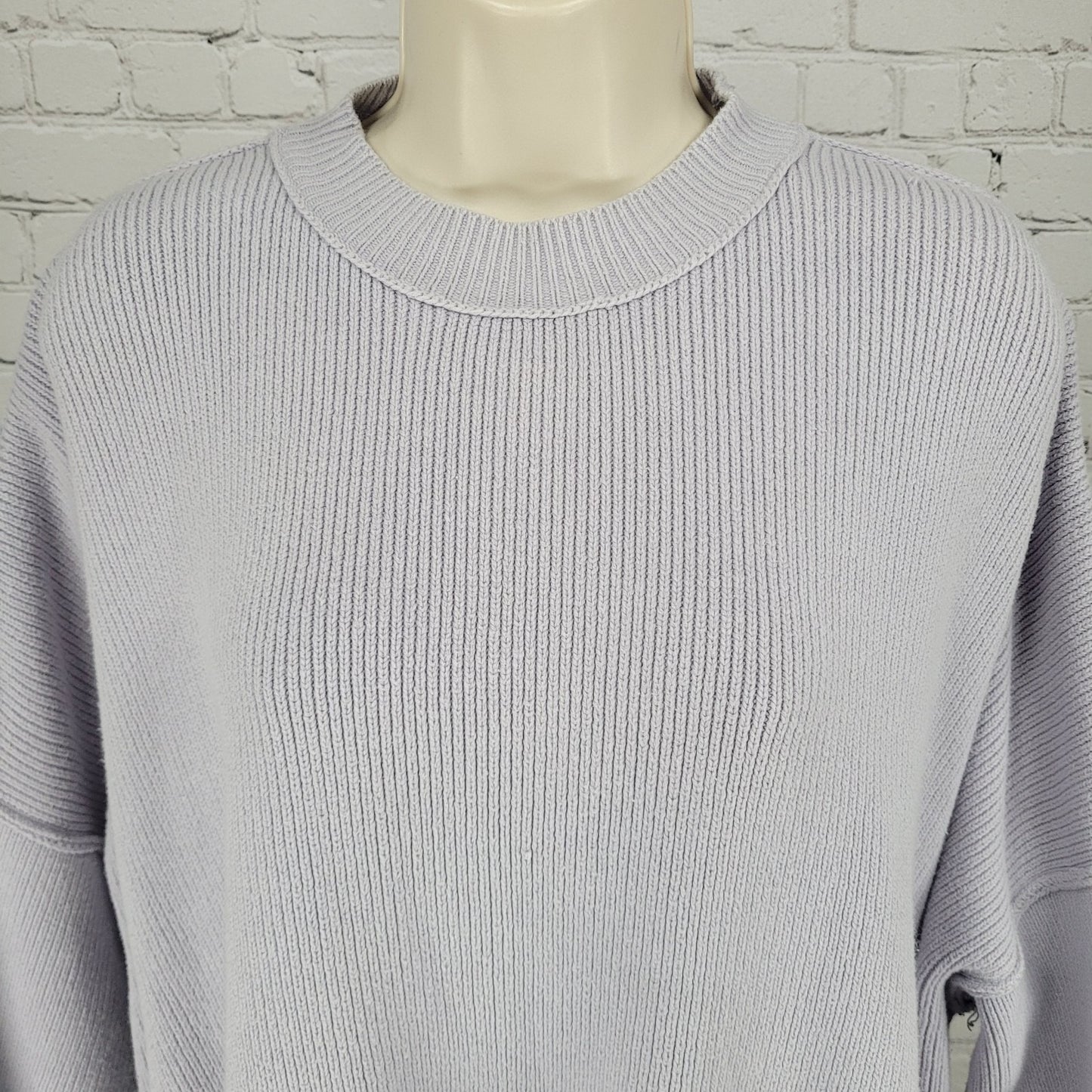 Free People Purple Oversized Boxy Dolman Long Sleeve Pullover Sweater Size XS