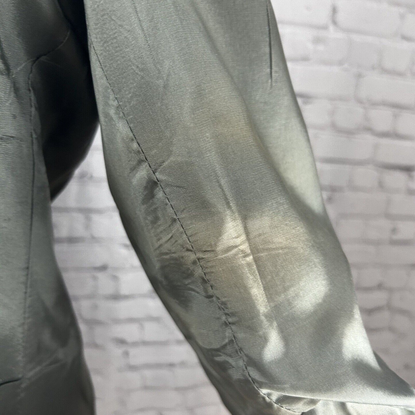 VTG John Peel Ltd Gray Blue Shepherds Check Elbow Patch Sport Coat Size 44