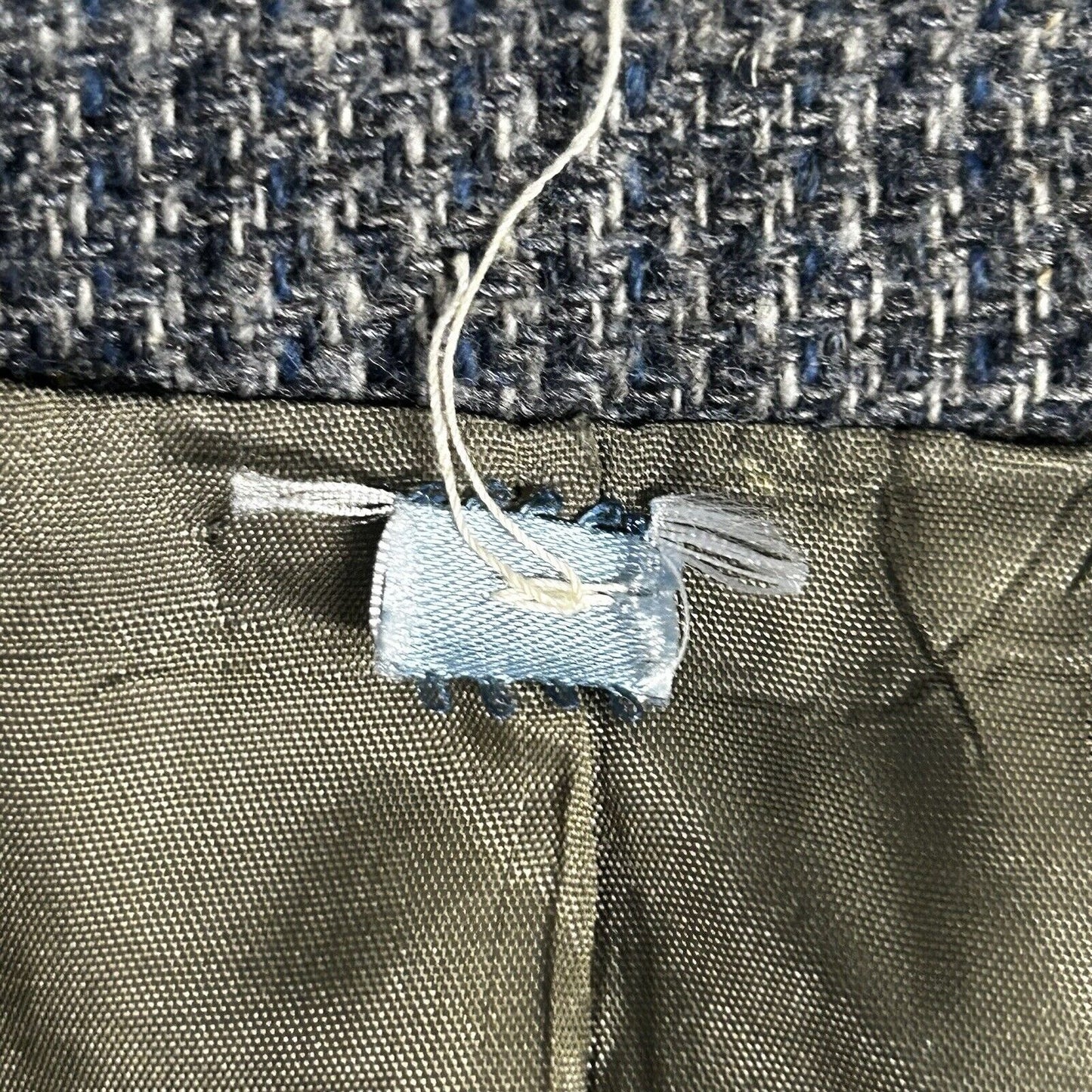 VTG John Peel Ltd Gray Blue Shepherds Check Elbow Patch Sport Coat Size 44