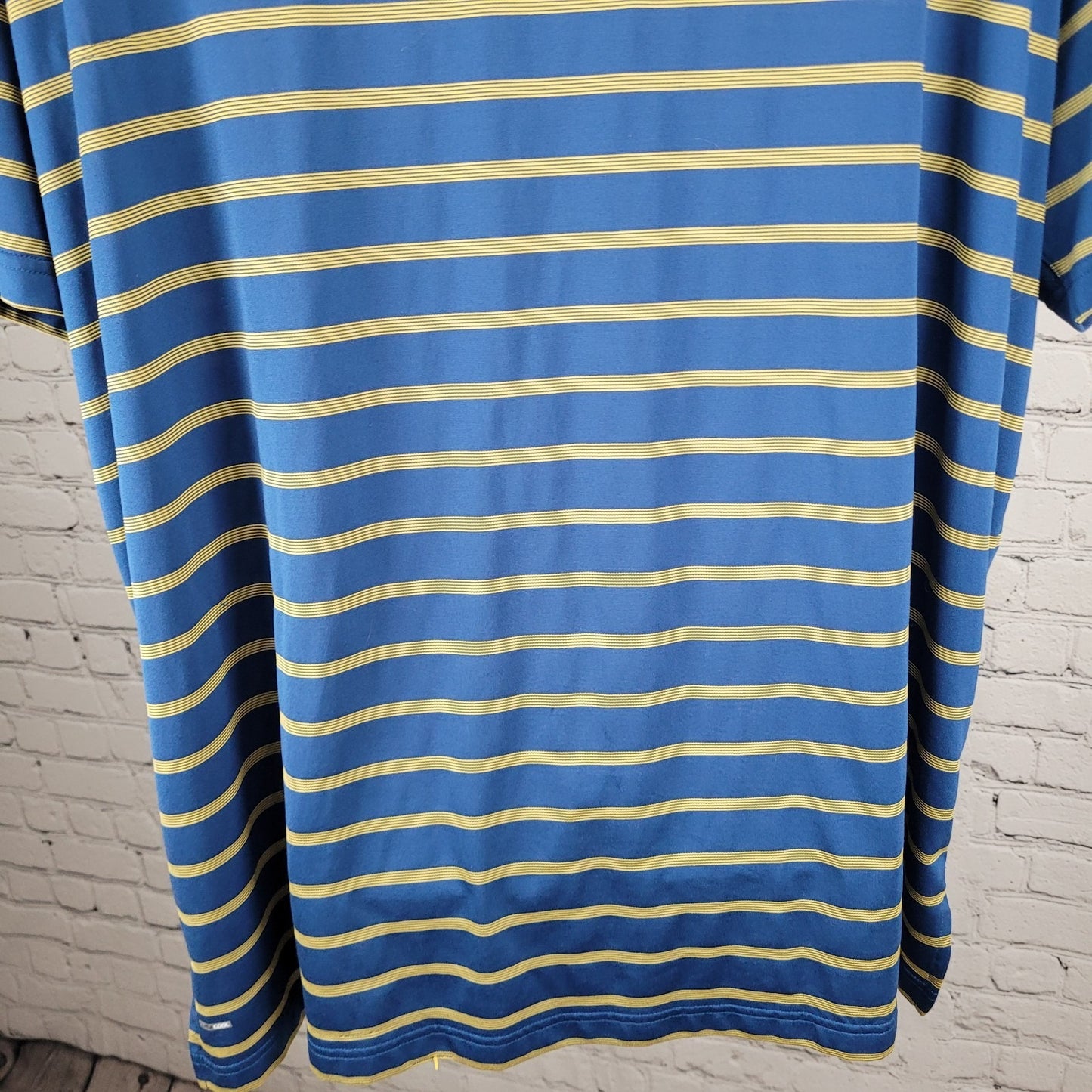 Grey Rock Cup Austin TX Blue Striped Adidas Golf Clima Cool Polo Shirt Size 2XL